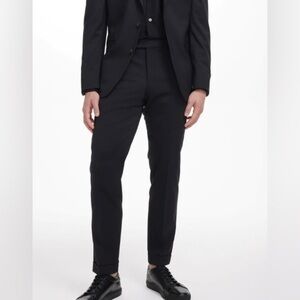 JACK VICTOR 1913 Sz 46R Kolt 100% Wool Made w/ Loro Piana Fabric Classic Trouser